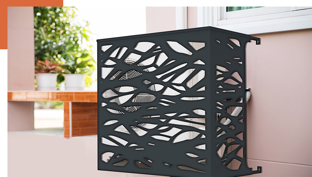 Cache clim Globalu gris anthracite RAL 7016