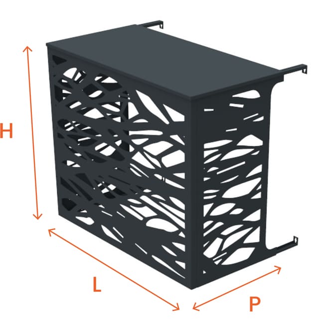 Dimensions Cache-clim