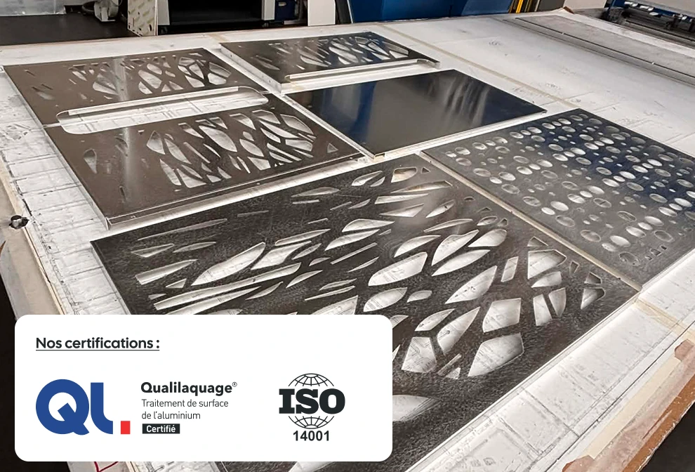 Certifications et traitement de l'aluminium