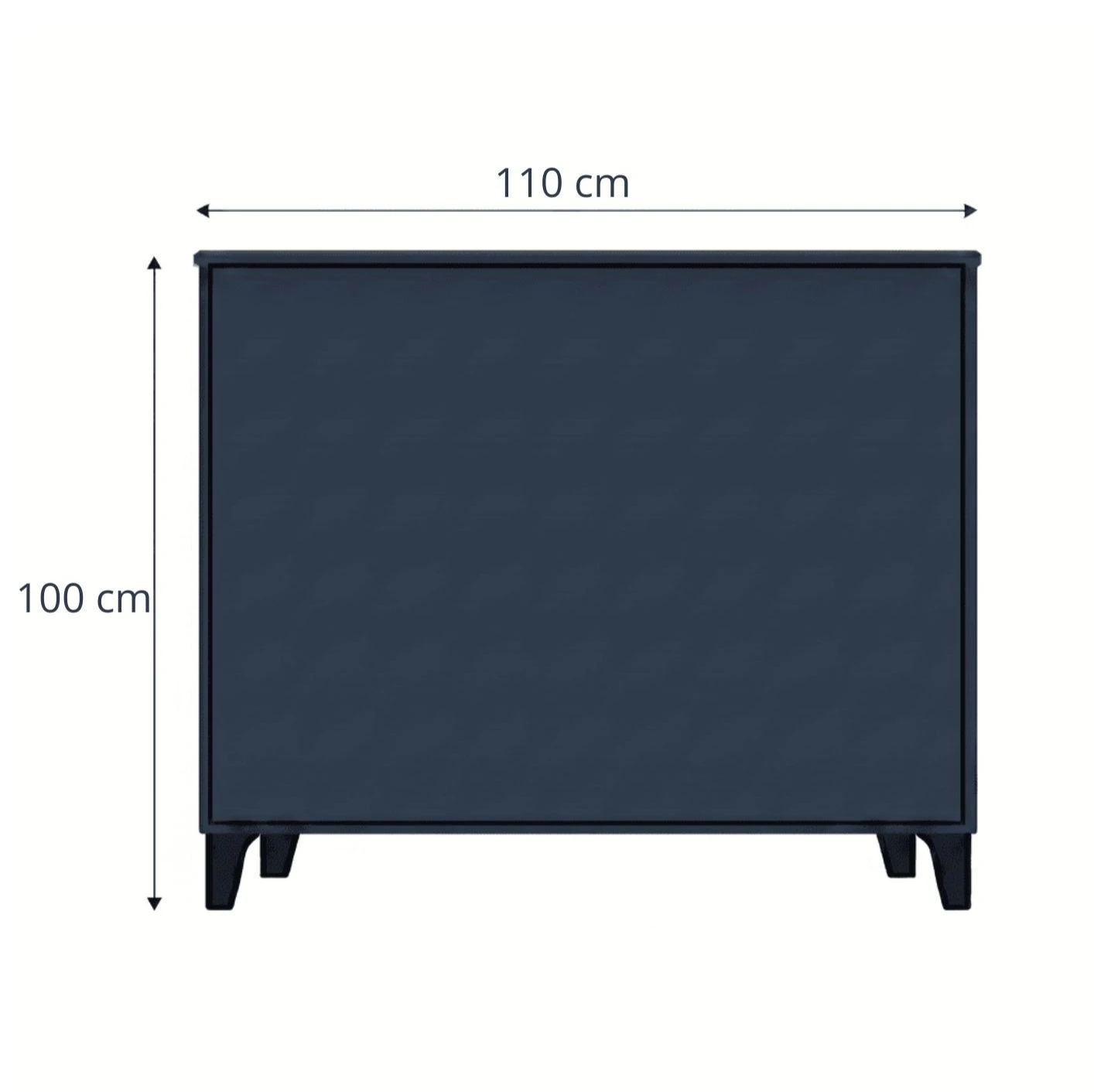 Image de face, taille