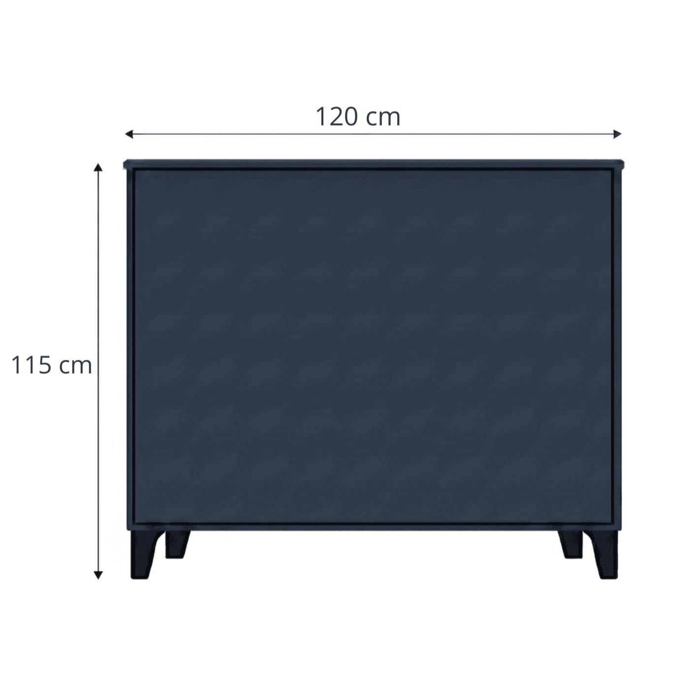 Image de face, taille
